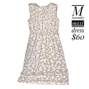 LuLaRoe Cream Sleeveless Dress CAREER 2022 SERENITY
